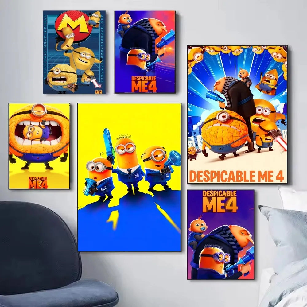 Movie D-Despicable Me 4 Poster Stickers Art Wall Murals Decor Game Room Decor Gifts Kawaii HD Painting Movie D-Despicable Me 4 Poster Stickers Art Wall Murals Decor Game Room Decor Gifts Kawaii HD Painting